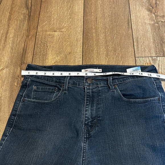 Levi’s 505 | straight leg size 10 dark blue jeans - measurements in pics - Picture 8 of 9